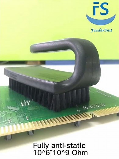 Cleaning ESD brush for PCB board and IC chips