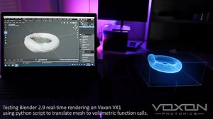 6K views · 113 reactions | The real-time capabilities are so cool Holographic 3D design with a volumetric display. Someone who uses the VX1 volumetric display can be used in combination with Blender to create hologram-like projections. | Md Ismail Sojal | Facebook