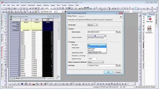 Paired Comparison Plot App - 绘制带有差异显著性标记的图