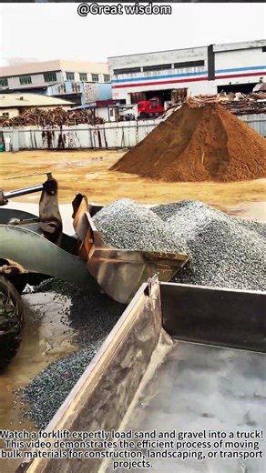 Loading Sand with a Forklift! ⚡🪨