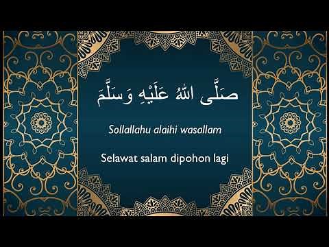 Selawat ke atas Nabi Muhammad SAW (Arabic, Rumi, Melayu)