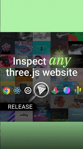Inspect any #three.js #website and learn how it was made. Available in the Chrome Web Store #webdev