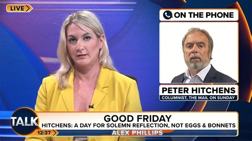 "Christianity engages with one of the most common and persistent human experiences, that is of suffering and defeat." Mail on Sunday columnist Peter Hitchens says Good Friday should be about solemn reflection, not eggs and bonnets. | TalkTVUK