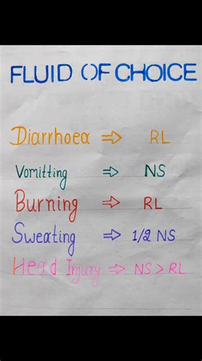 Yogesh Medicare YT on Instagram: "Fluid of choice #medical #nursing"