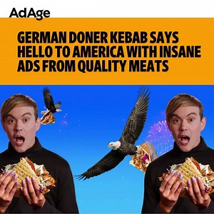 German Doner Kebab (GDK), a U.K.-based fast-casual restaurant chain, invades the U.S. with gleeful absurdity in a campaign from Quality Meats. https://adage.com/creativity/work/german-doner-kebab-says-hello-america-insane-ads-quality-meats/2598066 | Ad Age