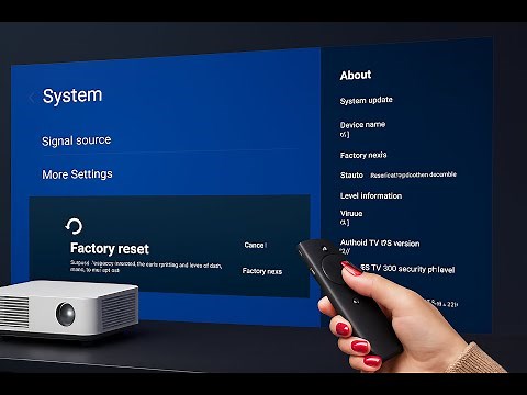 How to Factory Reset Any Projector Erase Everything from Projector