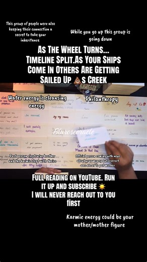 As The Wheel Turns…Timeline Split.As Your Ships Come In Others Are Getting Sailed Up 💩s Creek Full reading on YouTube. Run it up and subscribe ☀️ I will never reach out to you first. Help remove ads from my subliminal channel. I need 1k subscribers (Rose Body Frequency) Take a peek at my Linktree