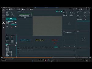 Alineado a la polar con el plugguin de NINA Three Point Polar Alignment.