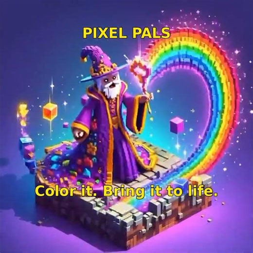 Pixel Pals - Voxel Coloring Book for Minecraft Fans #Shorts