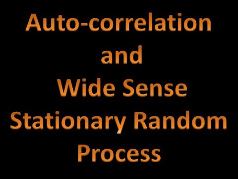 Digital Signal Processing (DSP) 42: Auto-correlation and Wide Sense Stationary Random Process (RP)