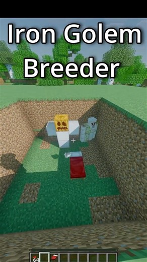 You Can Breed Iron Golems…🤫 (NO BATIDAO)#minecraft #shorts