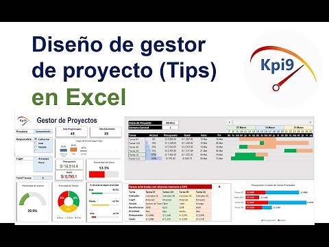 Diseño de gestor de proyecto Tips en Excel