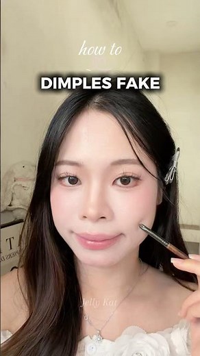 Creating natural dimples with simple contour techniques 💕