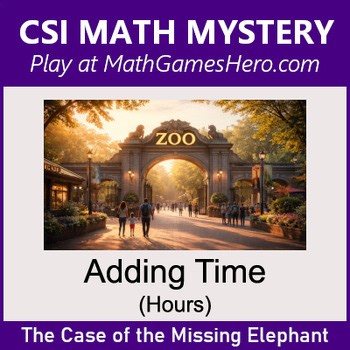 Adding Time (Hours) | Digital CSI Math Mystery Game