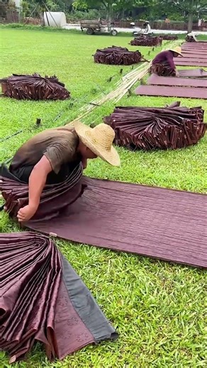 The Secret Process of Mud Silk Making #shorts
