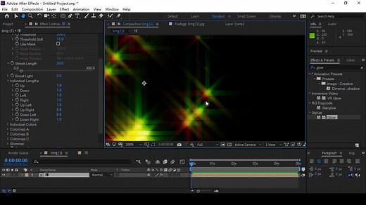 【AE教程】Starglow辉光插件讲解【鬼谷云课堂】