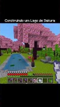 Isn't the Sakura biome beautiful? #minecraft #minecraftbuilding #shorts #minecraftrealistic