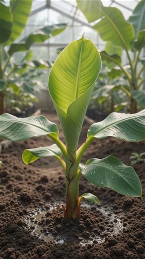How a Banana Plant Grows 🍌Amazing Germination & Root Absorption Process #Shorts