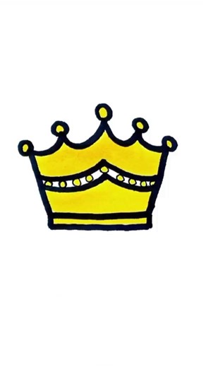 Easy Crown 👑 Drawing #easy #crown #drawing #shorts #viral #trendingvideo