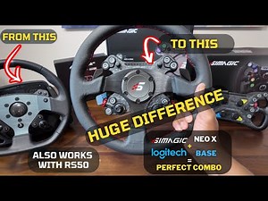How to Upgrade the Logitech G Pro (or RS50) with a Simagic Neo X wheel hub? FEELS SO DIFFERENT!