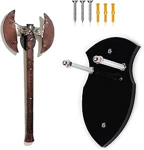 WANLIAN Axe Holder and Sword Wall Mount, Acrylic Vertical Display and Decoration (Black 1 pcs)