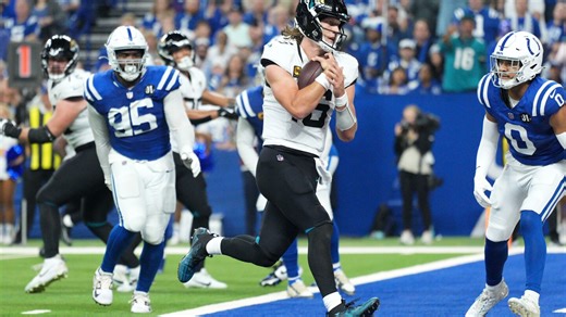 Trevor Lawrence runs for 2 scores as Jaguars close in on AFC South title with 23-17 win over Colts
