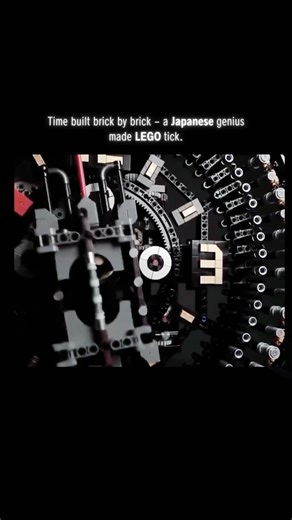 Ever seen a working clock made of LEGO? #skills #inspiration #shorts