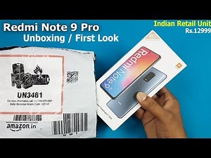 Redmi Note 9 Pro Retail Unit Unboxing / First Look | From Amazon || Redmi Note 9 Pro Specifications