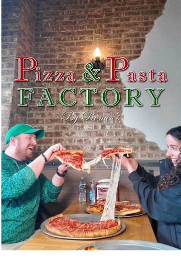 WE FOUND THE GOOFY MOVIE CHEESE PULL 🤯🧀 I’ve been chasing that cartoon-level cheese pull my whole life… and somehow it led me here 👀 Pizza & Pasta Factory in Marlboro just dropped a full lineup of new pies—and this Chicago deep dish is the main event ⚡️ We’re talking layers on layers, rich sauce, and a cheese pull that doesn’t quit 🔥 ShoreToEat, @Buffalochickenpizzaguy and I felt like we just hit the perfect stop on a cross country pizza road trip 🚙 But don’t sleep on the rest… 🔥 Chicago D