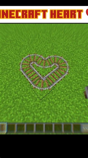 How to build Heart ❤️ in Minecraft #minecraft #shorts #gaming #viral