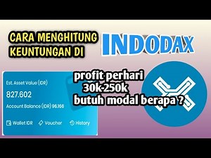 HOW TO CALCULATE PROFITS IN INDODAX//TRADING FOR BEGINNERS/small capital, big profits