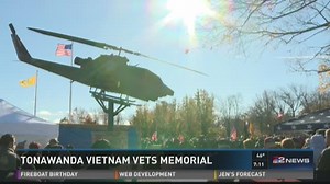 Cobra Helicopter unveiled at Veteran's Park