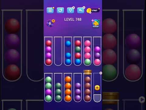 Ball Sort Puzzle Level 746 to Level 750