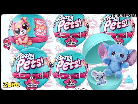 5 Surprise Plushy Pets by Zuru