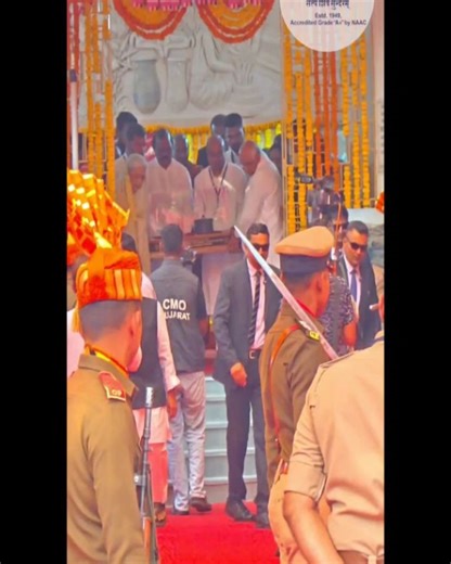 The Maharaja Sayajirao University of Baroda on Instagram: "The Maharaja Sayajirao University of Baroda proudly hosted the Sacred Procession of the Relics of the Dashabala at the Department of Archaeology & Ancient History, Faculty of Arts. Held in the gracious presence of Hon’ble Chief Minister Shri Bhupendrabhai Patel and Hon’ble Chancellor Rajmata Shubhangini Raje Gaekwad, the event reflected MSU’s deep commitment to preserving and celebrating India’s rich cultural and spiritual heritage. An e