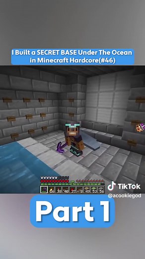 i bulit a secret base under the ocean in minecraft hardcore #minecraft #hardcore #letsplay #fyp