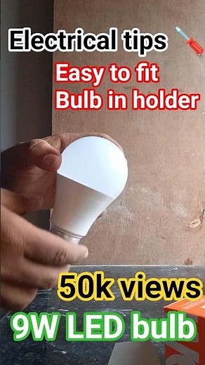 How to fit bulb in holder #electrician #electrical #tips ,🪛