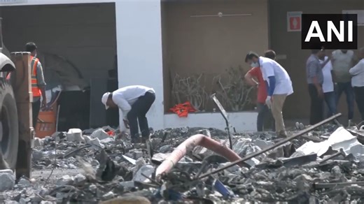 Gujarat: Forensic Science Laboratory (FSL) team conducts an investigation at TRP Game Zone in Rajkot, where a massive fire broke out on 25th May claiming the lives of 27 people. #FSL #Gujarat #RajkotFire VC - ANI | TIMES NOW