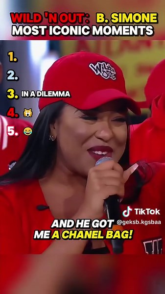 WILD’N OUT: B. SIMONE MOST ICONIC MOMENTS🤣#wildnout #simone #usa #iconicmoments #rap #hiphop #fyp #funnyvideo #viral #funny