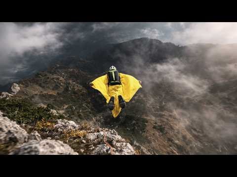 Technical Wingsuit Flight over Magical Terrain