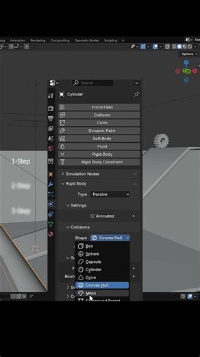 How to Use Rigid Body in Blender – Beginner Physics Tutorial #3dforbeginners #blender #shorts