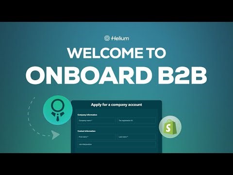 Getting Started With Onboard B2B 💎 for Shopify B2B