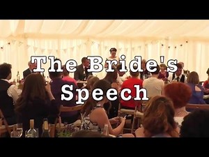 Bride Gives Funny Wedding Speech