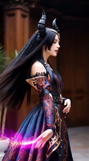 Satana Hellstrom Marvel 🔥 Demoness with Horns Transformation #cosplay #donghua #soulland