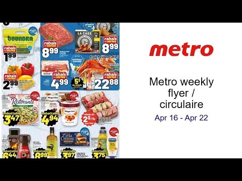 Metro weekly flyer / circulaire Apr 16 - Apr 22