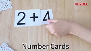 Number Cards for Classroom Supplies, Blank Deck Number Cards 0-9 Set of 55