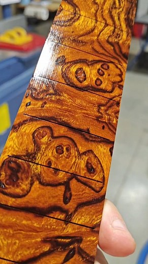 My 10 Year Anniversary Model is underway and will be Ready Sept 18th 2025. This Desert Ironwood Fretboard is perfect for it My @olivermachinery 16" Jointer cut through this Ironwood like butter I always use my @microjig grippers to keep my hands safe My @shopsabre 23 is accurate and precise for Fretboards with these little .024" bits I will document much of this anniversary build. Stay tuned. @porcupinetreeofficial for the tunes #barlowguitars #guitar #guitars #10yearanniversary #guitarbuilder #