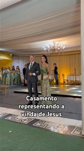 Casamento representando a vinda de Cristo