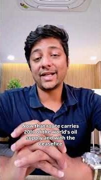 US Iran Ceasefire - India's Big Economic Win - How? #shorts