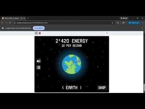 Planet Clicker on Scratch
